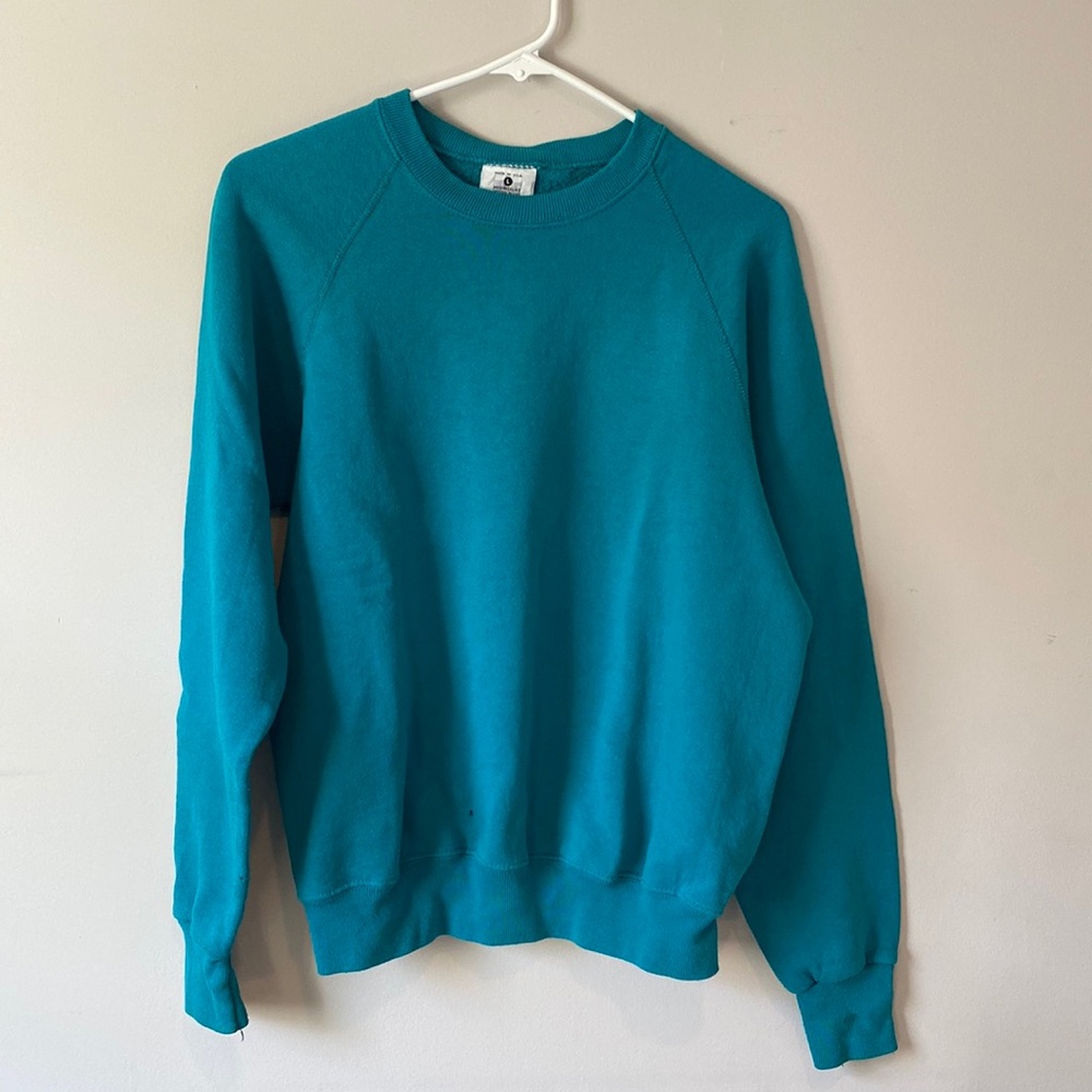 Teal Lee Crew Neck Sweatshirt